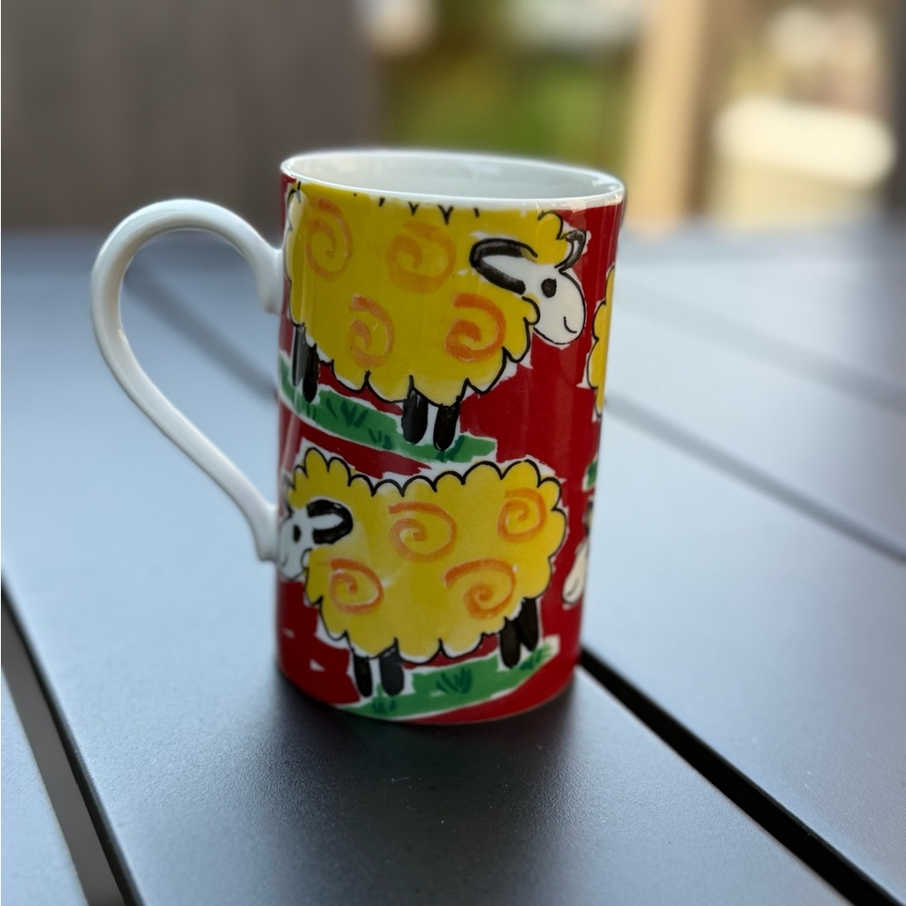 Dunoon Animal Farm Sheep Mug by Jane Brookshaw